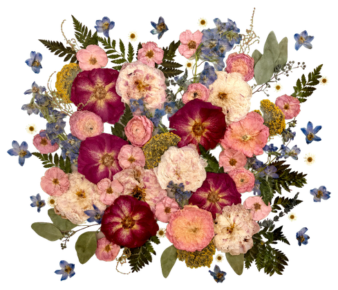 Arrangement of dried Victorian flowers