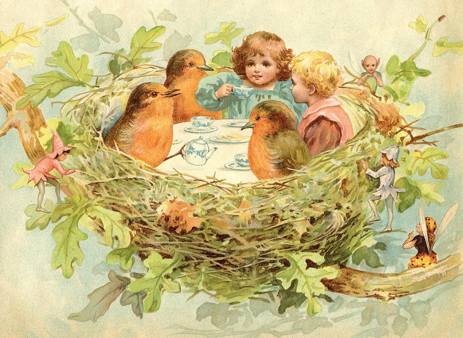 Children's tea party table
