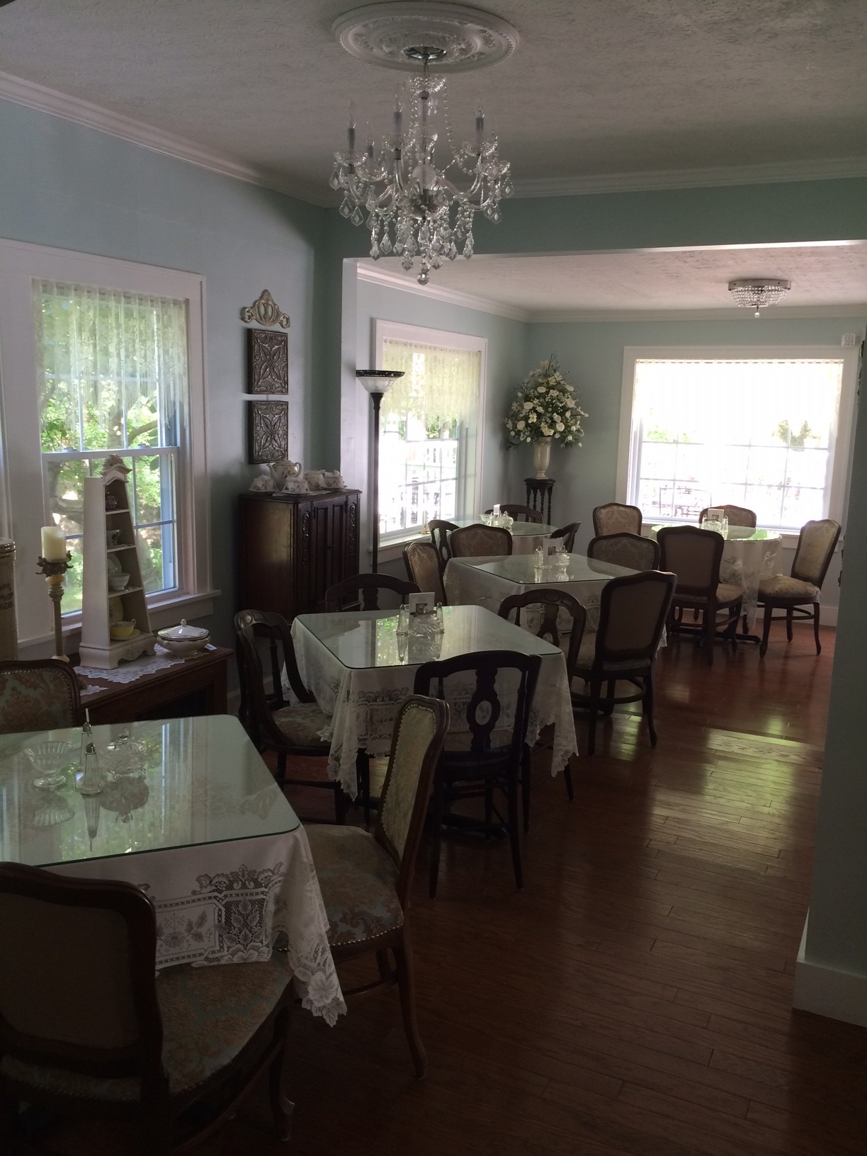 Rear dining room on the main level