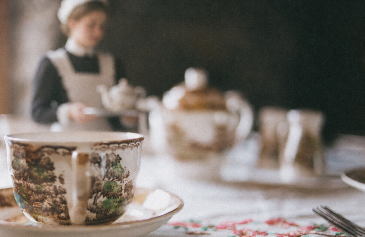 Miss Hickory's Tea Room Victorian website redesign concept